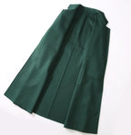 Winter Korean Popular High-end Water Corrugated Woolen Overcoat 2023 Fashion Long Bathrobe Style 100% Wool Jacket Coat Women