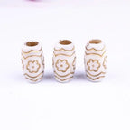 10pcs Hair Beads African Hair Rings Beads Cuffs Tubes Charms Dreadlock Dread Hair Braids Jewelry Decoration Accessories Tools