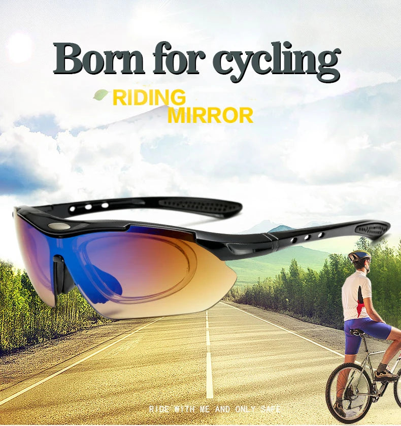 Cycling Sunglasses Sports Men Glasses Road Bicycle Glasses Mountain Bike Riding Protection Goggles Eyewear Women Sun Glasses