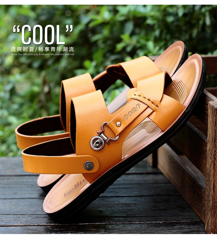 Men's Summer Men's Open-toed Sandals Fashion Trend Beach Shoes Slippers Men's Sandals Mens Sandals Summer Leather Sandals Shoes