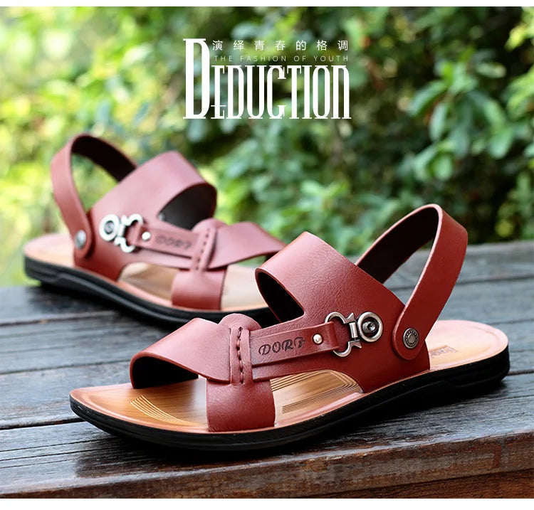 Men's Summer Men's Open-toed Sandals Fashion Trend Beach Shoes Slippers Men's Sandals Mens Sandals Summer Leather Sandals Shoes