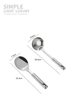 Kitchen Stainless Steel Korean Style Kitchenware Pots Set Cooking Tableware Food Rice Soup Spoon Colander Spatula Accessories