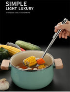 Kitchen Stainless Steel Korean Style Kitchenware Pots Set Cooking Tableware Food Rice Soup Spoon Colander Spatula Accessories