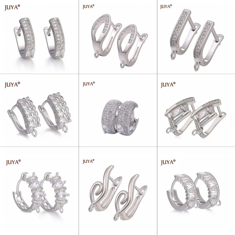 JUYA New Creative Earrings Hook Clasps Gold color High Quality Copper Metal Earring Findings For DIY Women Jewelry Making