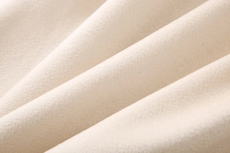 Winter Korean Popular High-end Water Corrugated Woolen Overcoat 2023 Fashion Long Bathrobe Style 100% Wool Jacket Coat Women