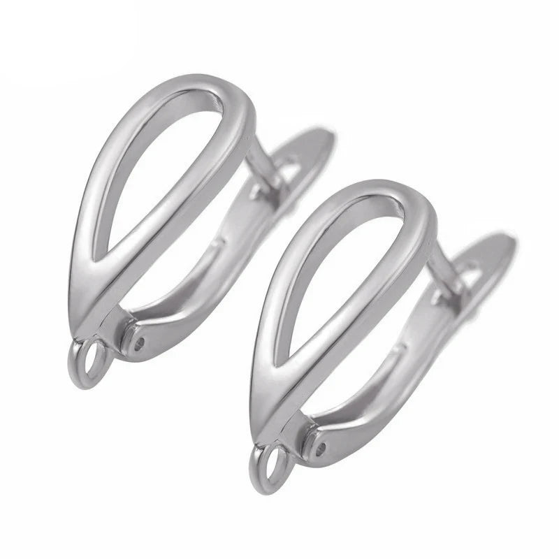 JUYA New Creative Earrings Hook Clasps Gold color High Quality Copper Metal Earring Findings For DIY Women Jewelry Making