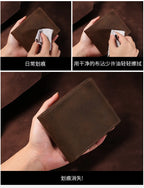 Custom Mens Wallets with Names Leather Wallet for Men Genuine Leather Men Wallets Personalised Gifts for Men Drop Shipping