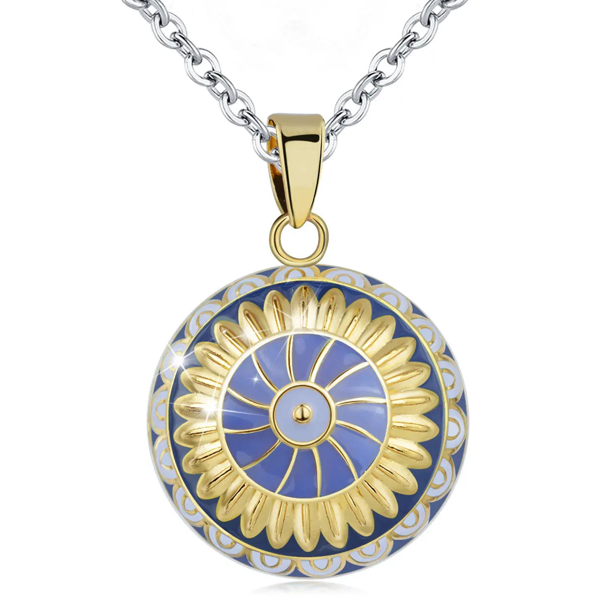 Eudora 1 pc colorful Harmony bola ball Pendant Necklace with Link Chain Pregnancy Ball Jewelry Chime Bola women Jewelry Mom Gift