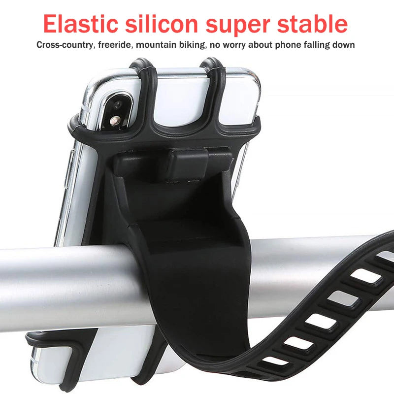 Universal stroller Baby Stroller Accessories  Silicone Phone Holder Mobile Phone Holder for pram Moto Bicycle GPS Mount Bracket