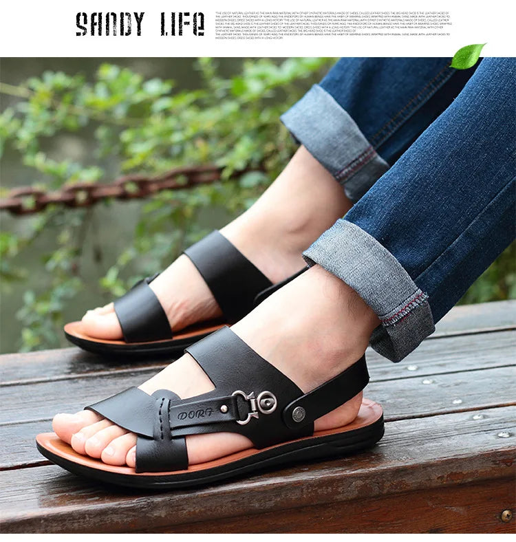 Men's Summer Men's Open-toed Sandals Fashion Trend Beach Shoes Slippers Men's Sandals Mens Sandals Summer Leather Sandals Shoes