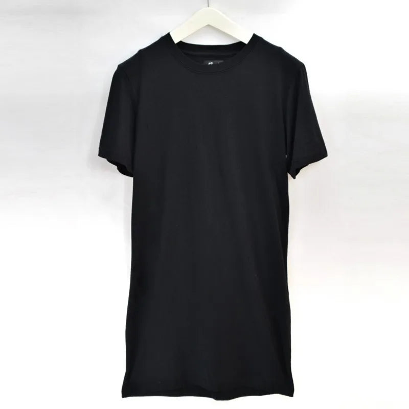 2025 Brand New Clothing Mens Black Mens Long T shirt Tops Hip Hop Man T-shirt Short Sleeve Casual Men Tee shirts For Male