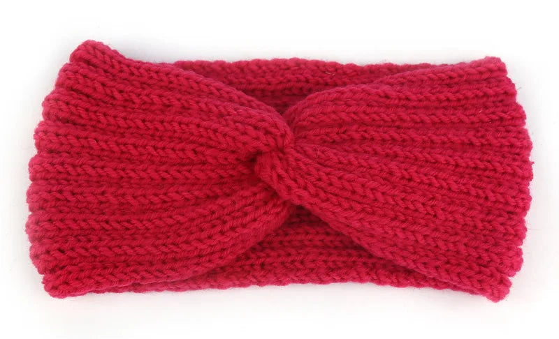 Winter Ear Warmer Headband Women Fashion Elastic Wool Knitted Headband Head Wrap Hairband Girls Elegant Hair Band Accessories