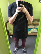 2025 Brand New Clothing Mens Black Mens Long T shirt Tops Hip Hop Man T-shirt Short Sleeve Casual Men Tee shirts For Male