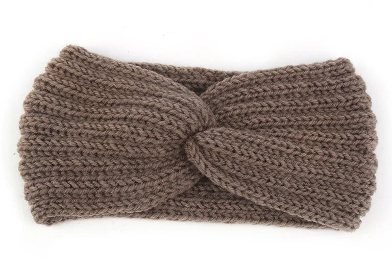 Winter Ear Warmer Headband Women Fashion Elastic Wool Knitted Headband Head Wrap Hairband Girls Elegant Hair Band Accessories
