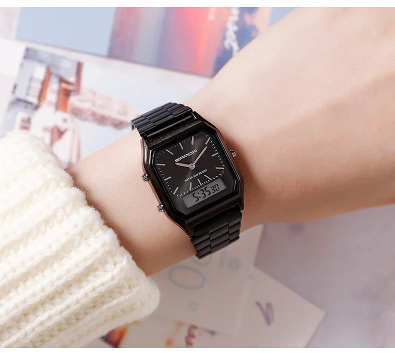 Luxury Sports Watches For Women White Ladies Quartz Digital Waterproof Wristwatches Female Clocks Electronic Relogio Feminino