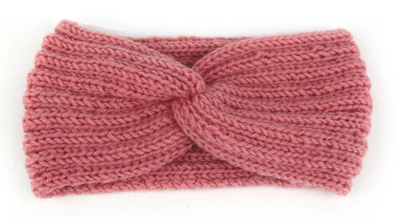 Winter Ear Warmer Headband Women Fashion Elastic Wool Knitted Headband Head Wrap Hairband Girls Elegant Hair Band Accessories