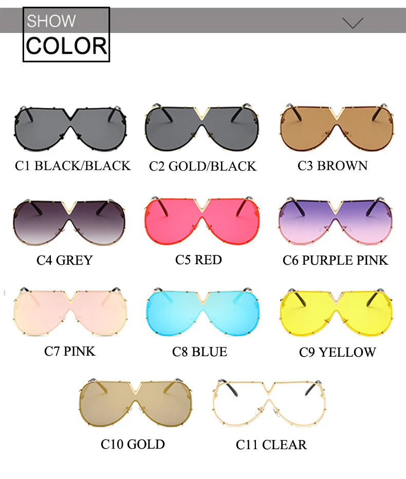 Men's Sunglasses Fashion Oversized Sunglasses Men Brand Designer Goggle Sun Glasses Female Style Oculos De Sol UV400 O2