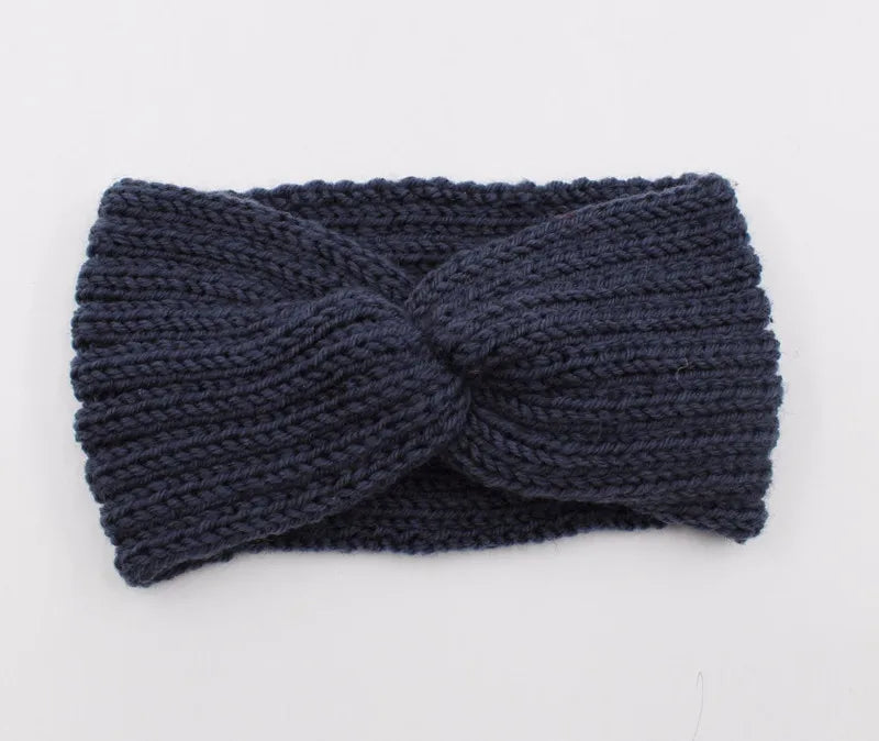 Winter Ear Warmer Headband Women Fashion Elastic Wool Knitted Headband Head Wrap Hairband Girls Elegant Hair Band Accessories