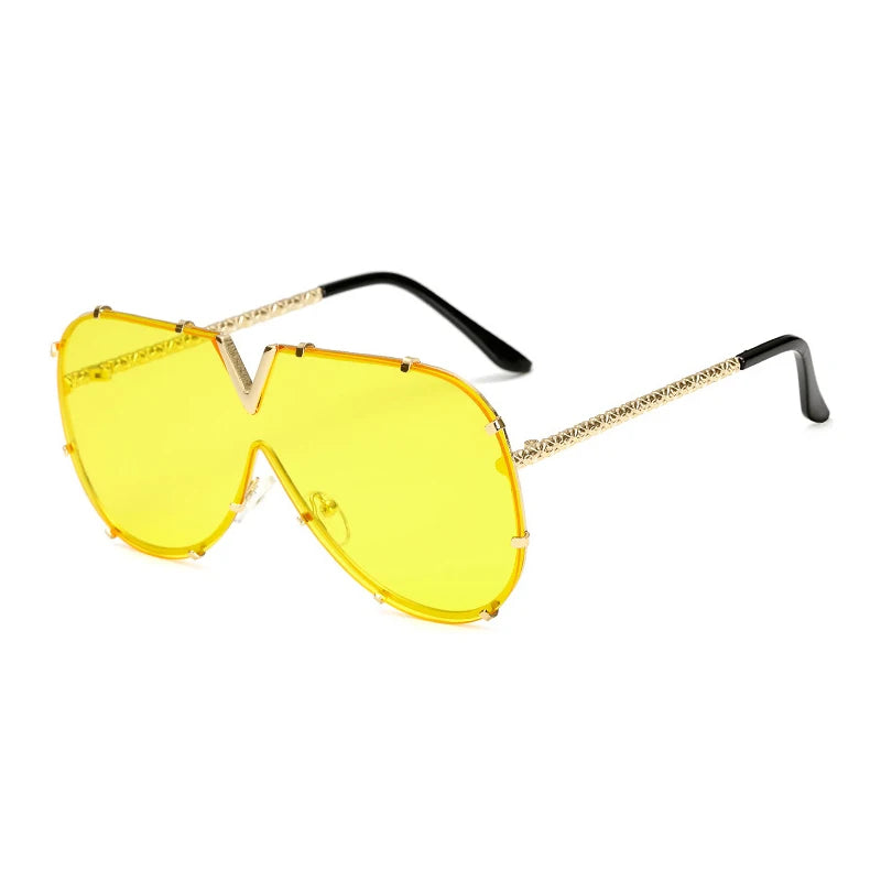 Men's Sunglasses Fashion Oversized Sunglasses Men Brand Designer Goggle Sun Glasses Female Style Oculos De Sol UV400 O2