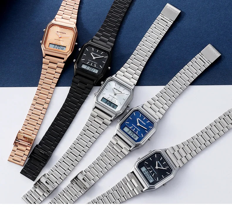 Luxury Sports Watches For Women White Ladies Quartz Digital Waterproof Wristwatches Female Clocks Electronic Relogio Feminino