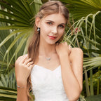 BAMOER Genuine 100% 925 Sterling Silver Dancing Honey Bee Chain Link Women Bracelet Crystal Big Stone Bracelet Jewelry SCB043