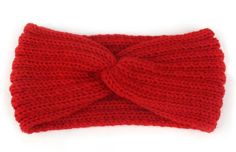 Winter Ear Warmer Headband Women Fashion Elastic Wool Knitted Headband Head Wrap Hairband Girls Elegant Hair Band Accessories
