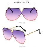 Men's Sunglasses Fashion Oversized Sunglasses Men Brand Designer Goggle Sun Glasses Female Style Oculos De Sol UV400 O2