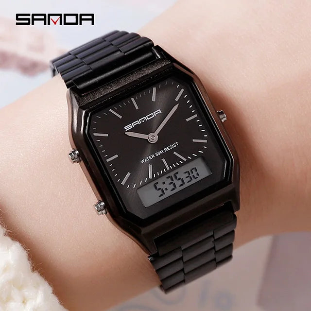 Luxury Sports Watches For Women White Ladies Quartz Digital Waterproof Wristwatches Female Clocks Electronic Relogio Feminino