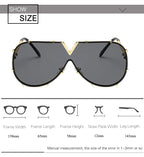 Men's Sunglasses Fashion Oversized Sunglasses Men Brand Designer Goggle Sun Glasses Female Style Oculos De Sol UV400 O2