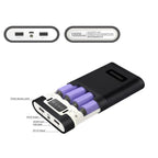 18650 Battery Power Bank 5V Flashlight 4 Slots USB Charger Box Shell Portable Power Banks for Travel