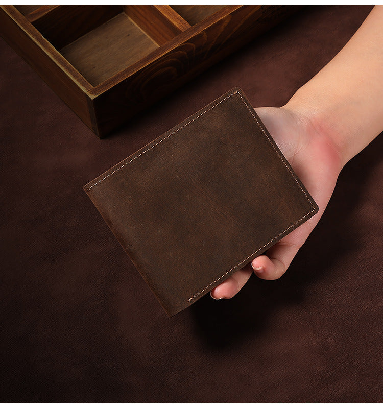 Custom Mens Wallets with Names Leather Wallet for Men Genuine Leather Men Wallets Personalised Gifts for Men Drop Shipping