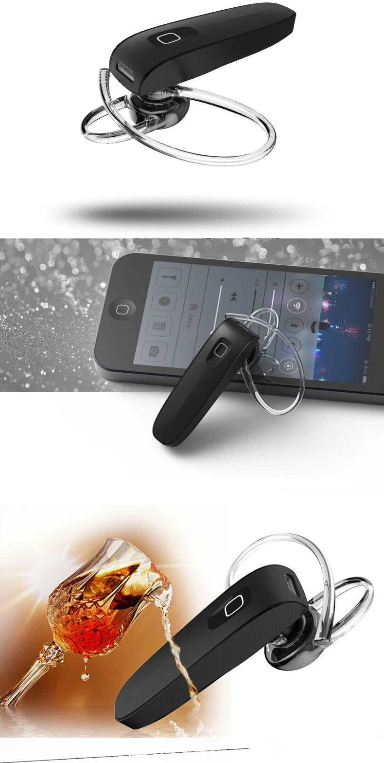 GENAI Hands Free Handsfree Auriculares Mini Bluetooth Headset Earphone For Phone Cordless Blutooth Wireless Headphone Earpiece