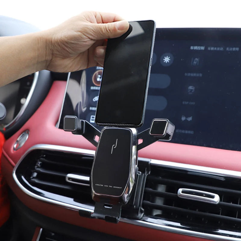 Car Mobile Phone Holder Air Vent Clip Mount Phone Holder for MG HS Accessories 2018 2019 2020 2021