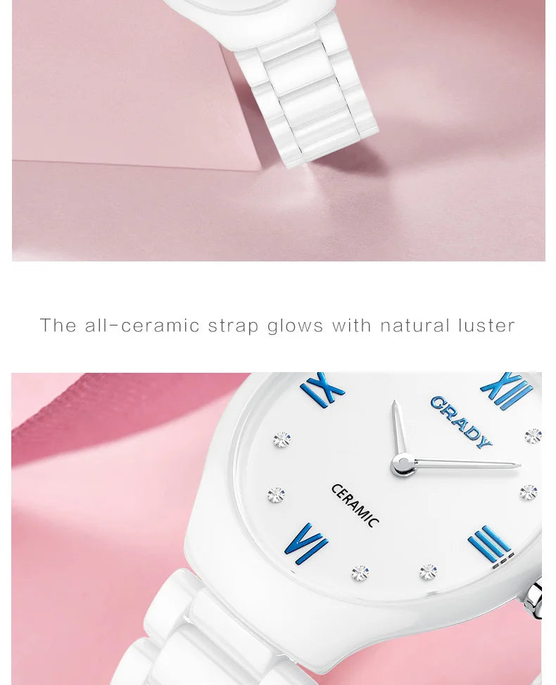 ceramic watches for women fashion ladies watches  Gifts for women quartz Watch  clock luxury hot sale luxury Women's wristwatch