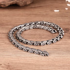 Gothic Dragon Keel Chain Choker Necklace For Men Heavy 316L Stainless Steel On Neck Jewelry Birthday Gifts For Boyfriend Father