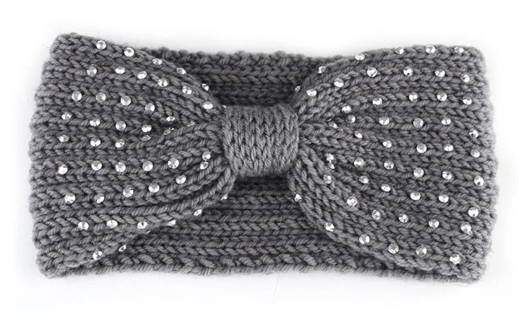 Winter Ear Warmer Headband Women Fashion Elastic Wool Knitted Headband Head Wrap Hairband Girls Elegant Hair Band Accessories