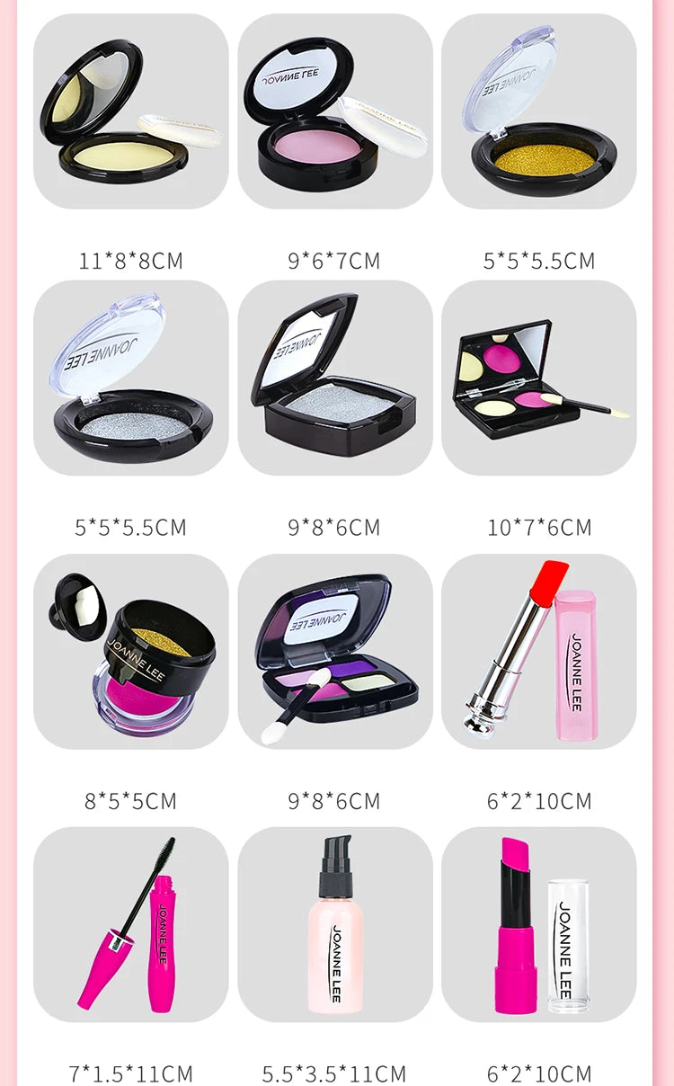 Kids Toys Simulation Cosmetics Set Pretend Makeup Toys Girls Play House Simulation Make up Educational Toys for Girls Fun Game