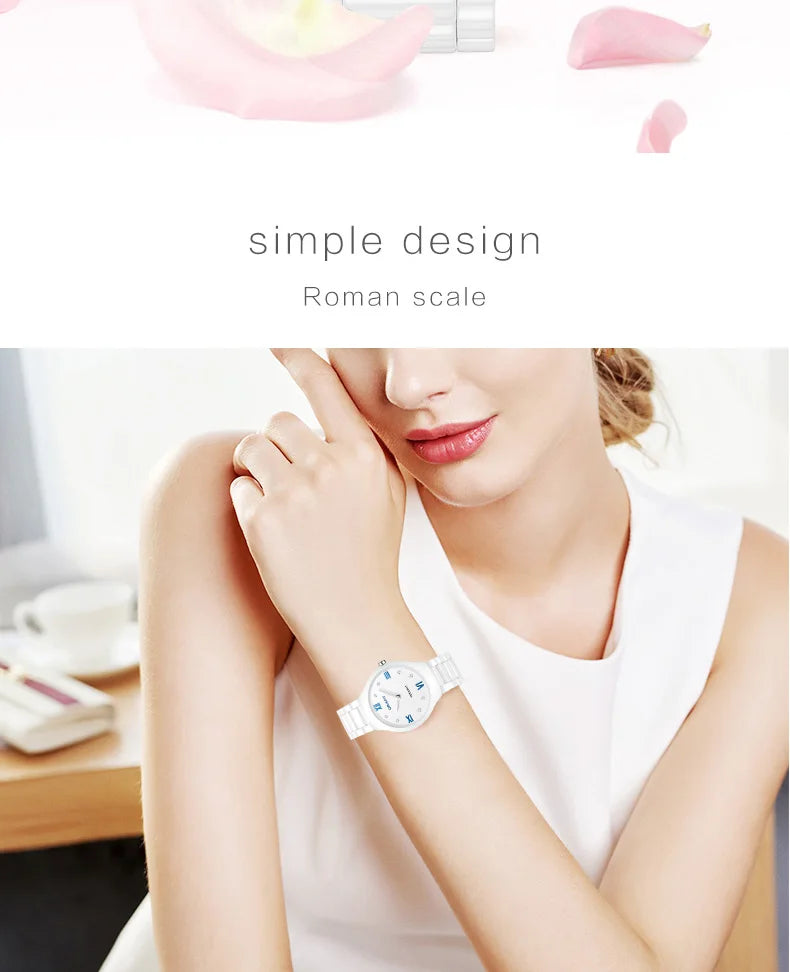 ceramic watches for women fashion ladies watches  Gifts for women quartz Watch  clock luxury hot sale luxury Women's wristwatch