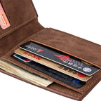 Business Men Wallets Small Money Purses Wallets New Design Dollar Price Top Men Thin Wallet With Coin Bag Zipper Coin Bag