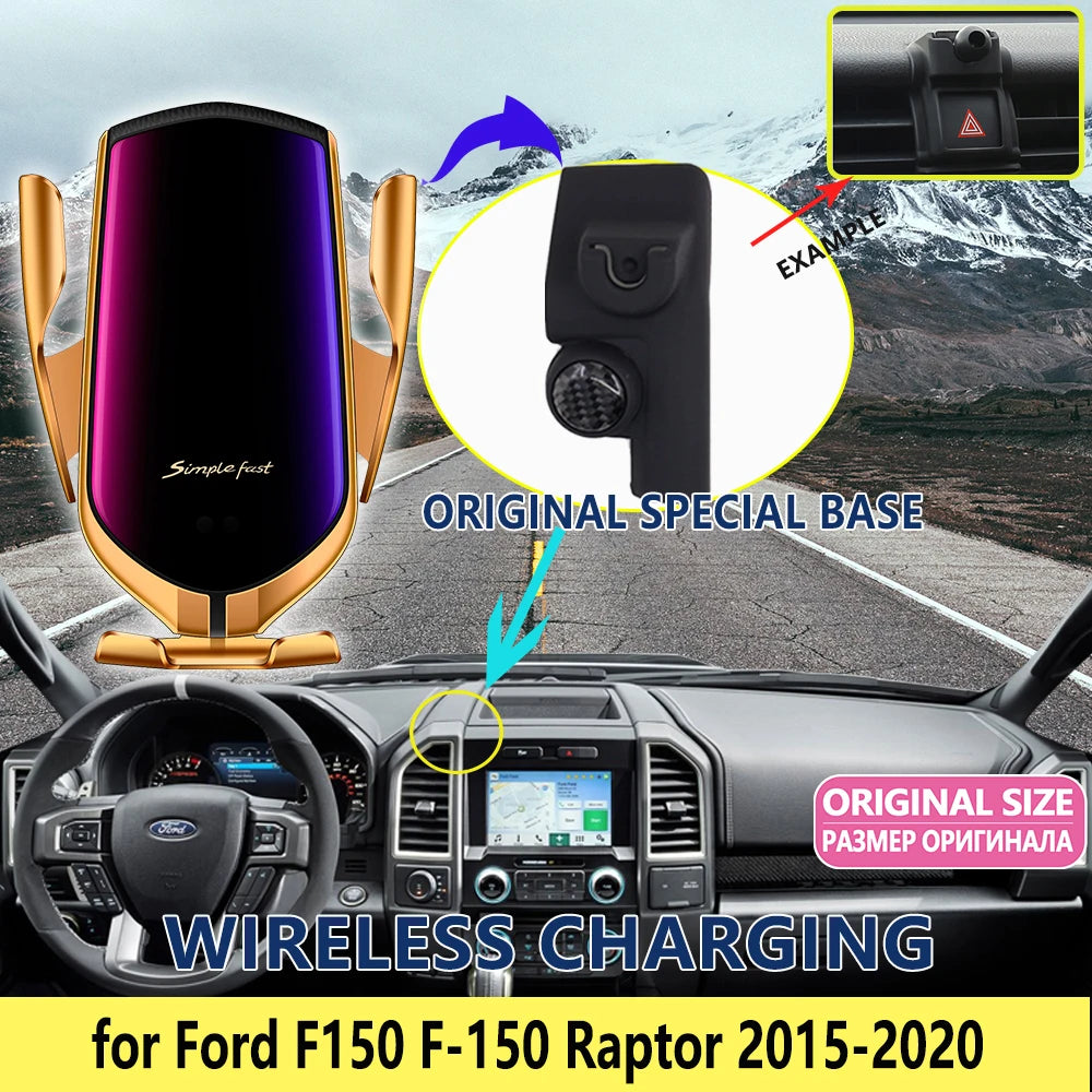 Car Mobile Phone Holder for Ford F150 F-150 Raptor F Series 2015 2016 2017 2018 2019 2020 Support Base Accessories for iphone