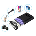 18650 Battery Power Bank 5V Flashlight 4 Slots USB Charger Box Shell Portable Power Banks for Travel