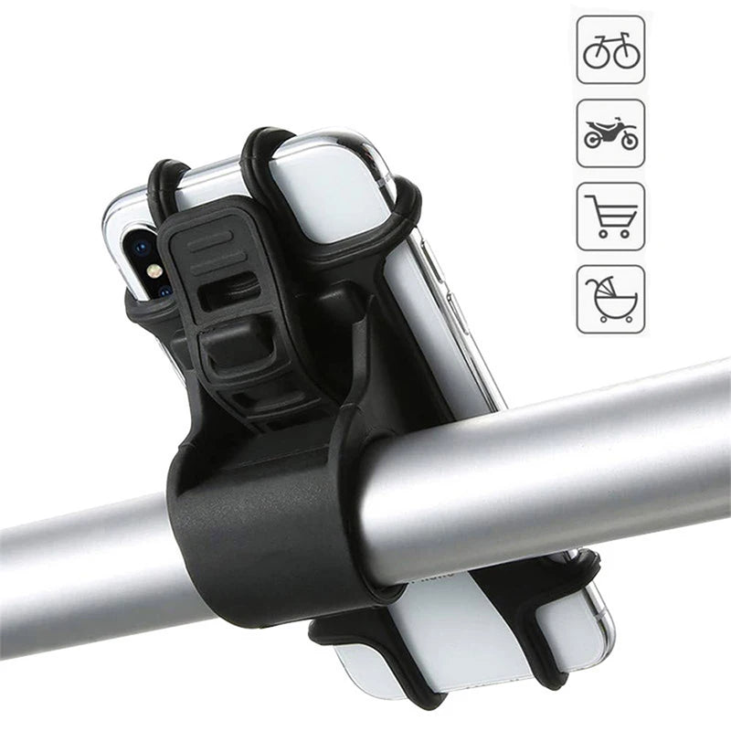 Universal stroller Baby Stroller Accessories  Silicone Phone Holder Mobile Phone Holder for pram Moto Bicycle GPS Mount Bracket