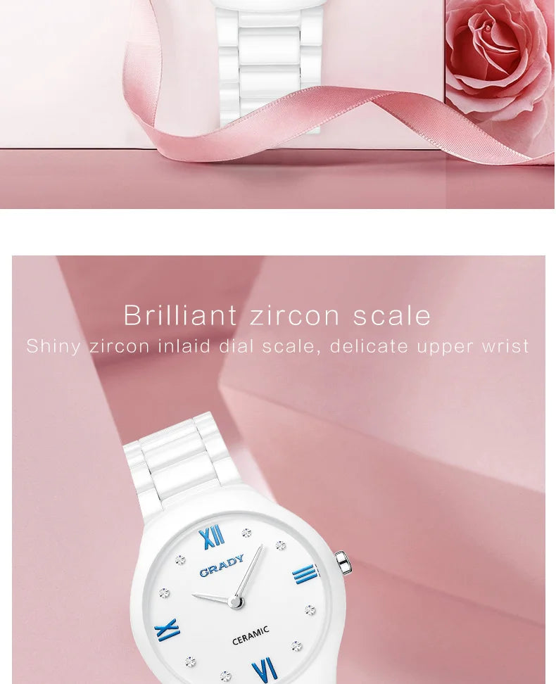 ceramic watches for women fashion ladies watches  Gifts for women quartz Watch  clock luxury hot sale luxury Women's wristwatch