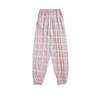 Pants Women New Bunch of feet Fashion Loose Black Plaid Summer Harajuku Students Streetwear Harem Long Trousers Womens Chic