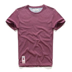Men's T-shirt Cotton Solid Color t shirt Men Causal O-neck Basic Tshirt Male High Quality Classical Tops