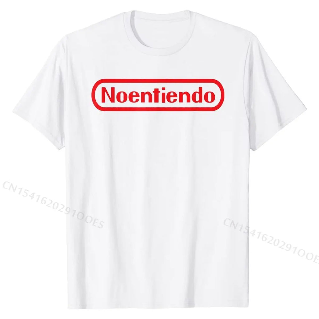 No Entiendo Shirt, Funny Gamer's Shirt For Spanish Speakers T Shirts Casual On Sale Cotton Tops Shirts Camisa for Men