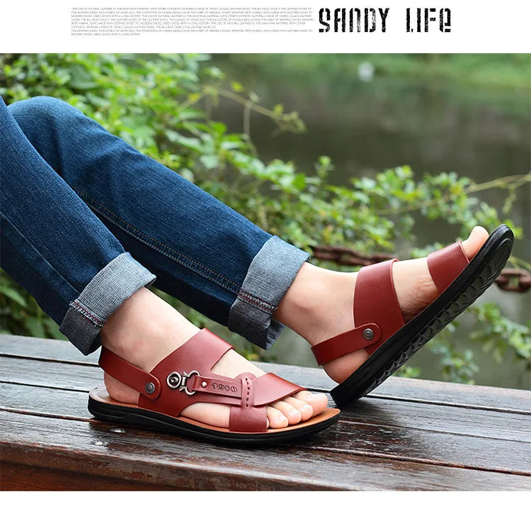 Men's Summer Men's Open-toed Sandals Fashion Trend Beach Shoes Slippers Men's Sandals Mens Sandals Summer Leather Sandals Shoes