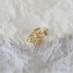 925 Sterling Silver French Small Flower Earrings Women Light Luxury Temperament Wedding Party Jewelry Girlfriend Gift