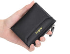 2024 New Men Wallets Free Name Customized Short Male Purse Zipper High Quality Card Holder PU Leather Wallet For Men
