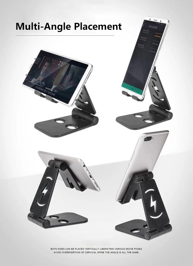 Mobile Phone Holder Seat Desktop IPAD Tablet Charging Base Double Adjustable Shelf Home Storage Holders Mobile Phone Accessories